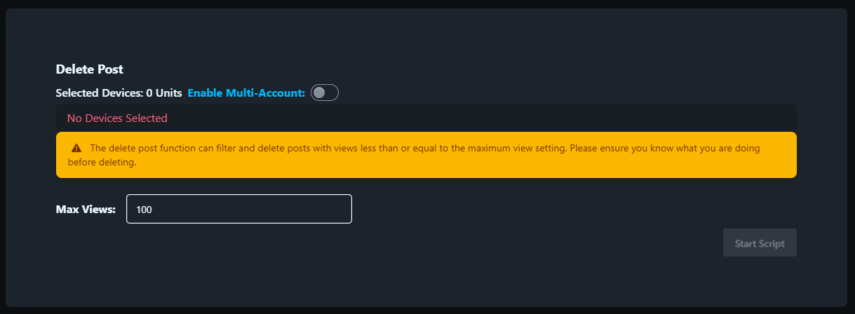 Delete Posts